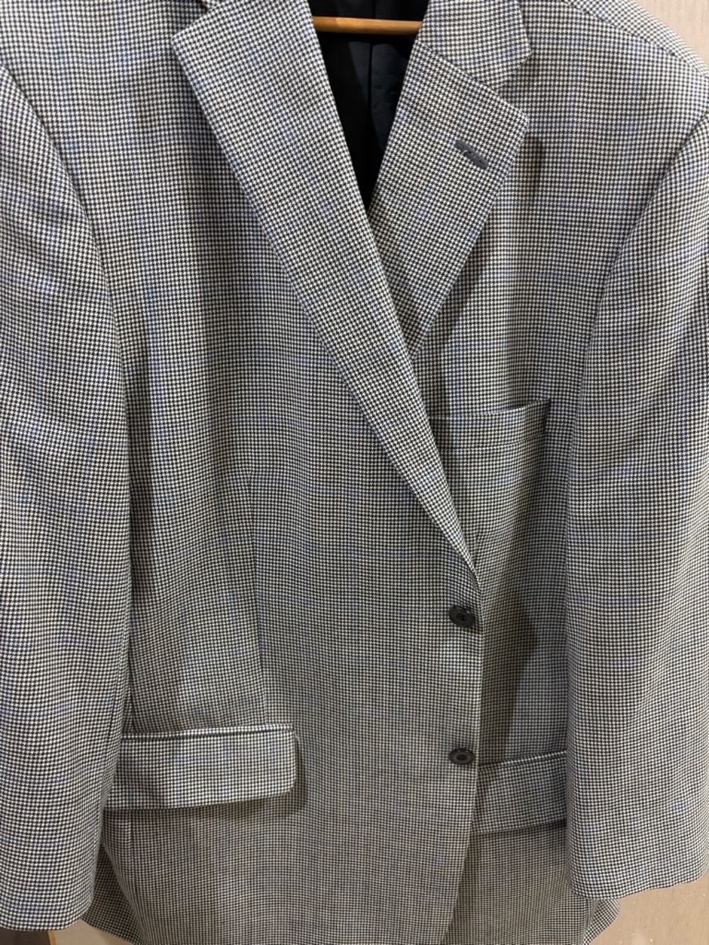 SMITH Men's Black & White Houndstooth Sport Coat
